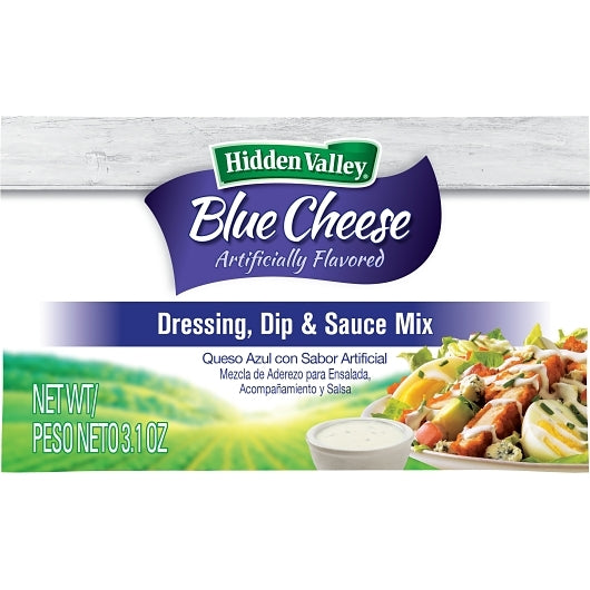 Hidden Valley Blue Cheese Dressing Mix, 18 x 3.1 oz Case - Condiments & Sauces