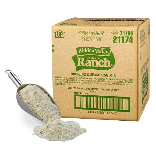 Hidden Valley Original Ranch With Milk Dressing Mix, 1 x 18 lb Case - Condiments & Sauces