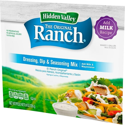 Hidden Valley Milk Based Original Ranch Dry Salad Dressing Mix, 12 x 8 oz Case - DOT product image 6