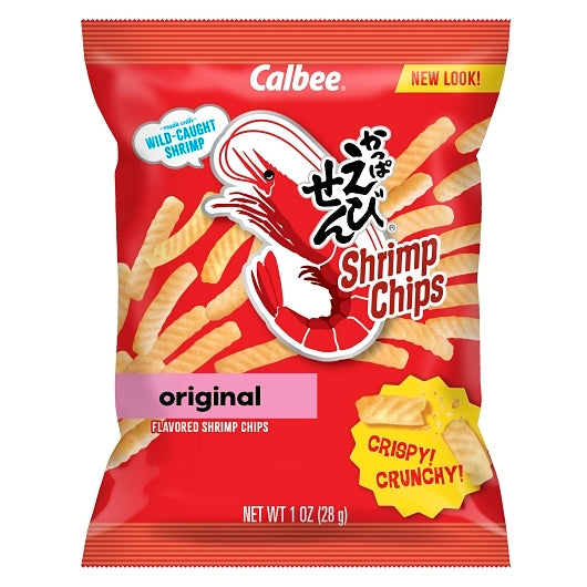 Calbee Shrimp Chips Original Case, 36 x 1 oz Case - Meat, Poultry & Seafood