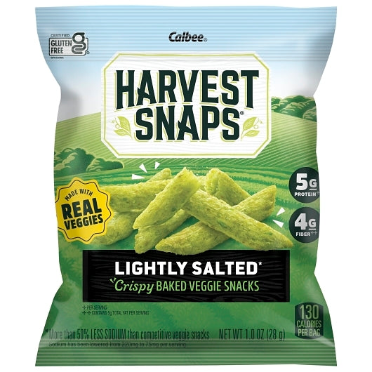 Harvest Snaps Green Pea Snack Crisps Lightly Salted, 36 x 1 oz Case - Snacks