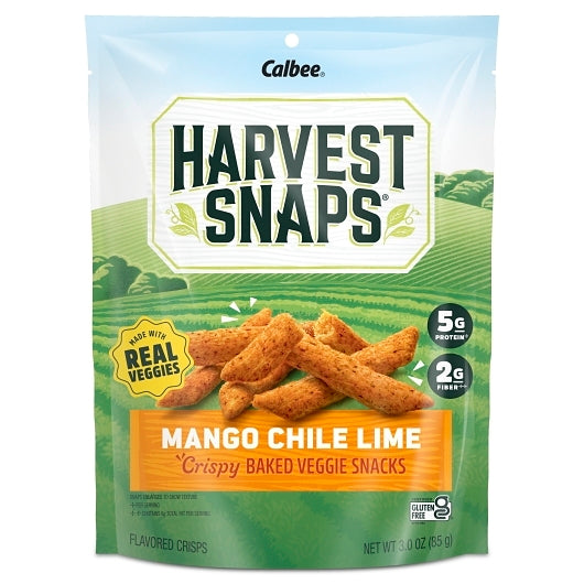 Harvest Snaps Mango Chile Lime Lentil Crisps, 12 x 3 oz Case - Beans & Legumes