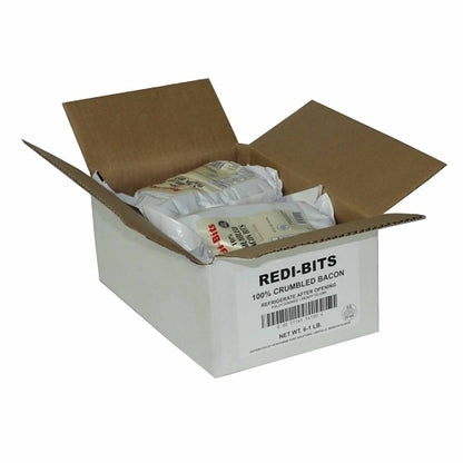 RYT-WAY Bacon Bits Pure Salad Topping Bulk, 6 x 1 lb Case - GS1 inner-pack image