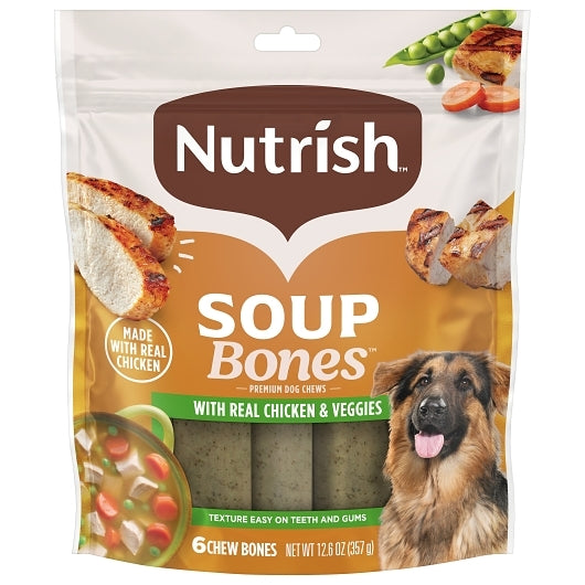 Rachel Ray Soup Bones Chicken And Veggies Flavor Dog Treat, 7 x 12.6 oz Case - Prepared Foods