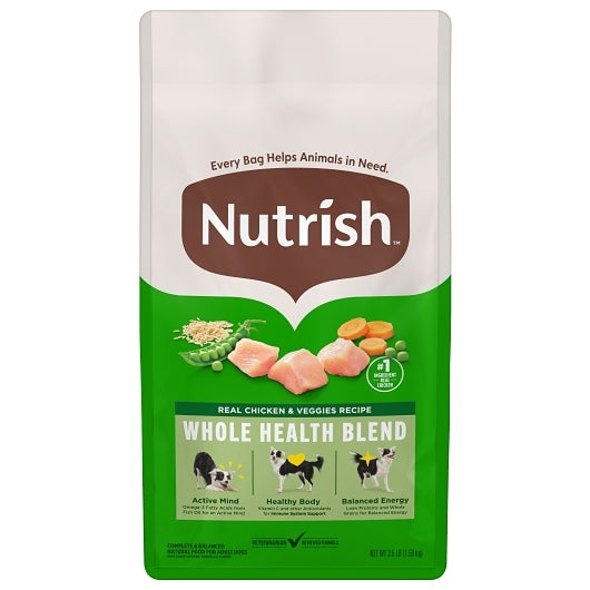 Rachael Ray Nutrish Chicken & Vegetable Dry Dog Food, 4 x 56 oz Case - Pet Food & Pet Care