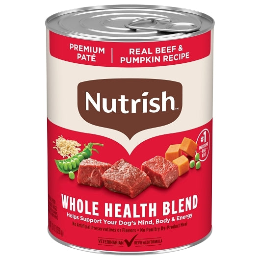 Rachael Ray Nutrish Real Beef & Pumpkin Pate Wet Dog Food, 12 x 13 oz Case - Pet Food & Pet Care