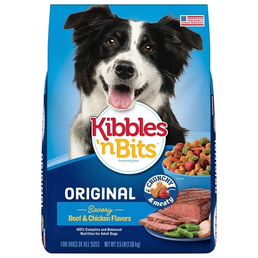 Kibbles N' Bits Savory Beef And Chicken Flavors Dry Dog Food Bag, 4 x 56 oz Case - Pet Food & Pet Care - image 2