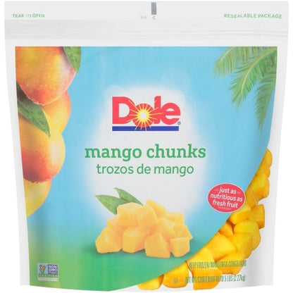 Dole All Natural Individual Quick Frozen Mango Chunks, 2 x 5 lb Case - DOT product image 4