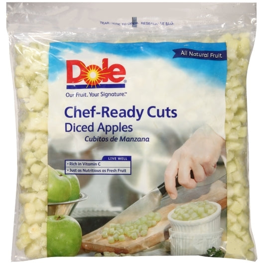 Dole Chef-Ready Cuts Individual Quick Frozen Diced Apple, 2 x 5 lb Case - DOT product image 2