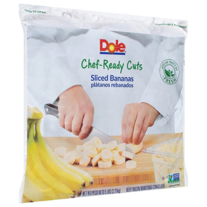 Dole Chef-Ready Individual Quick Frozen Sliced Banana Cuts, 2 x 5 lb Case - DOT product image 6