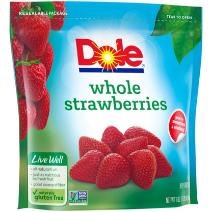 Dole All Natural Individual Quick Frozen Whole Strawberry, 8 x 16 oz Case - DOT product image 8