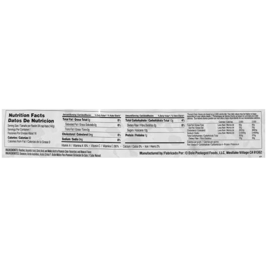 Dole Individual Quick Frozen Diced Peaches 3/8", 2 x 5 lb Case - Frozen Fruit