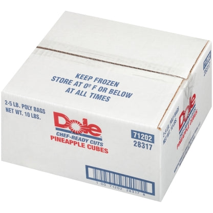 Dole Chef-Ready 3/8 " Individual Quick Frozen Pineapple Cubes, 2 x 5 lb Case - DOT product image 8