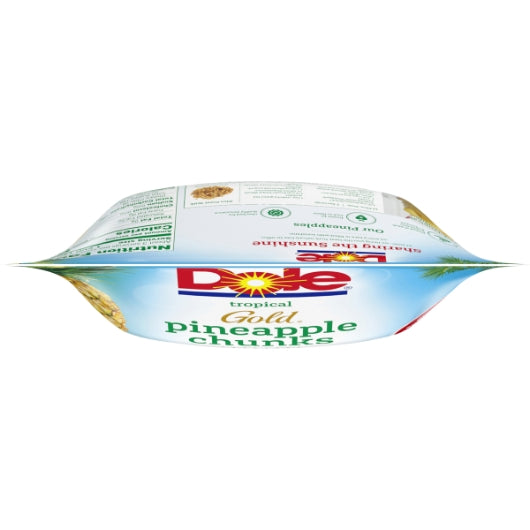 Dole Pineapple Chunks, 8 x 16 oz Case - Fruit & Sides