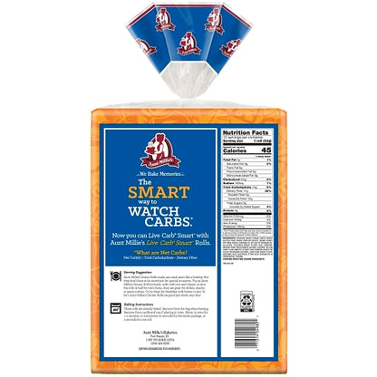 Aunt Millie's Live Carb Smart Hawaiian Dinner Rolls, 12 x 12 ct Case - Breads, Rolls & Buns - image 2