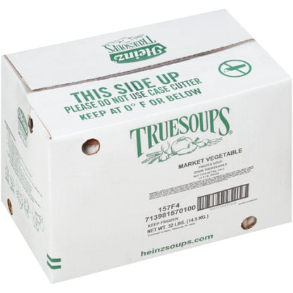 TrueSoups Market Vegetable Ready to Heat Market Vegetable Soup, 4 x 8 lb Case - GS1 closed shipping case image