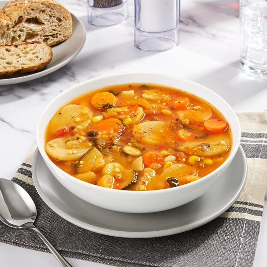 TrueSoups Garden Vegetable Ready to Heat Garden Vegetable Soup, 4 x 8 lb Case - GS1 styled product image