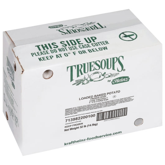 TrueSoups Loaded Baked Ready To Heat Loaded Baked Potato Soup, 4 x 8 lb Case - GS1 closed shipping case image