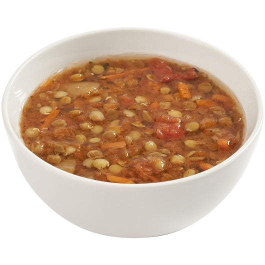TrueSoups Vegetarian Lentil Ready to Heat Vegetarian Lentil Soup, 4 x 8 lb Case - GS1 raw or uncooked product image