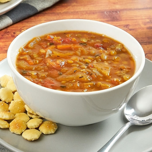 TrueSoups Vegetarian Lentil Ready to Heat Vegetarian Lentil Soup, 4 x 8 lb Case - GS1 styled product image