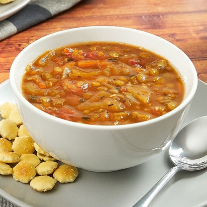 TrueSoups Vegetarian Lentil Ready to Heat Vegetarian Lentil Soup, 4 x 8 lb Case - GS1 styled product image