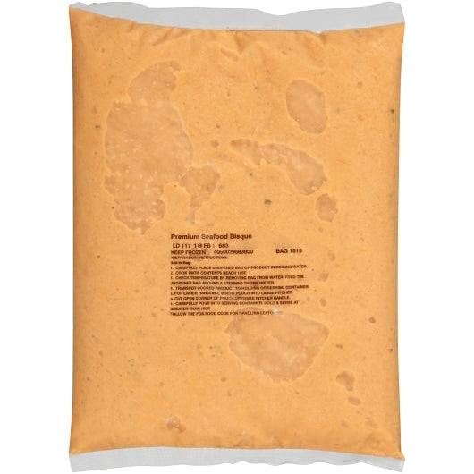 Chef Francisco Red Seafood Bisque, 4 x 4 lb Case - Frozen Meat & Seafood