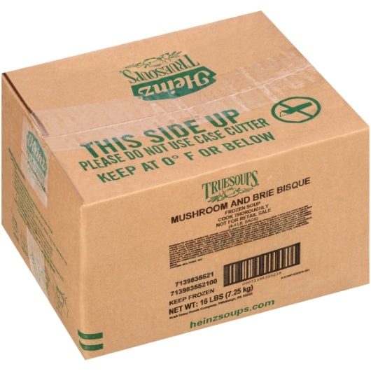 Chef Francisco Mushroom Vegetarian Mushroom & Brie Bisque Pouch, 4 x 4 lb Case - DOT product image 6