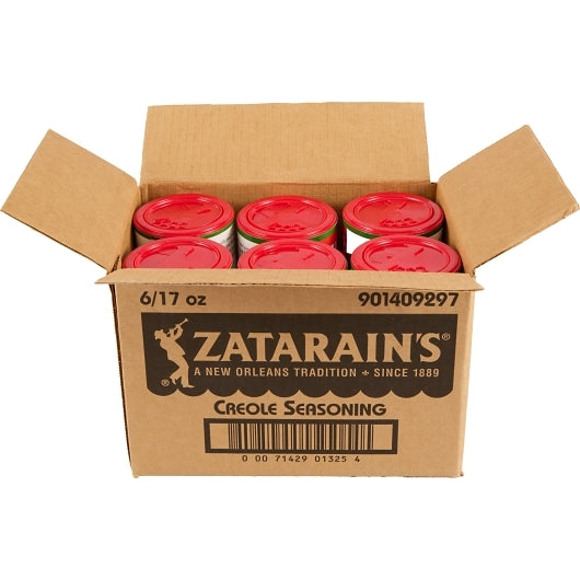 Zatarain's Creole Seasoning New Orleans Style, 6 x 17 oz Case - GS1 open-case image