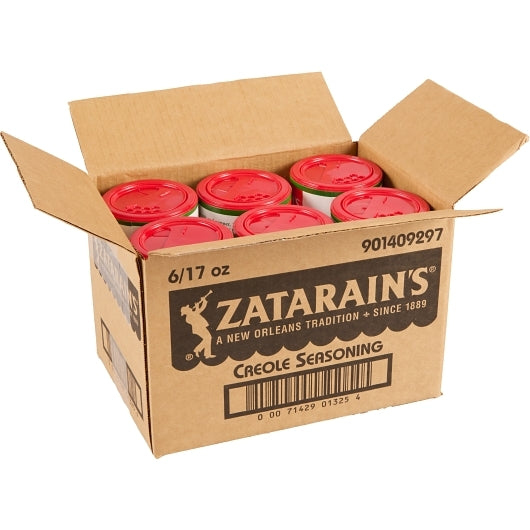 Zatarain's Creole Seasoning New Orleans Style, 6 x 17 oz Case - GS1 open-case image