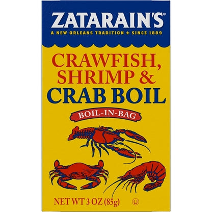 Zatarain's Crab Boil Dry Mix, 6 x 3 oz Case - Front/center packaged product image