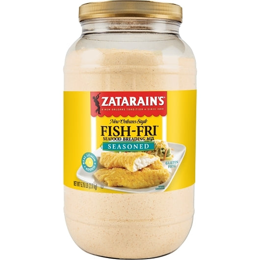Zatarain's Seasoned Fish Fri, 4 x 5.75 lb Case - Front/center packaged product image