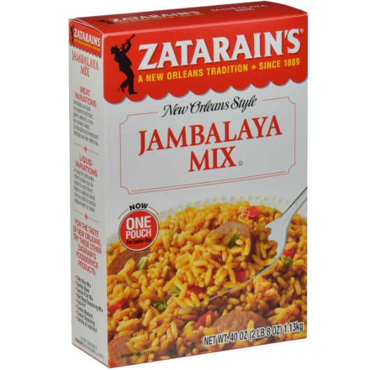 Zatarain`s Jambalaya Mix , 8 x 40 oz Case - Alternate product angle or state