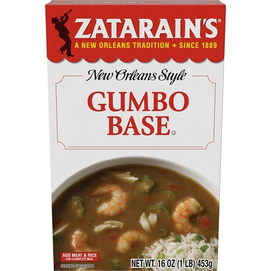 Zatarain's Gumbo Base, 6 x 16 oz Case - Pantry Ingredients