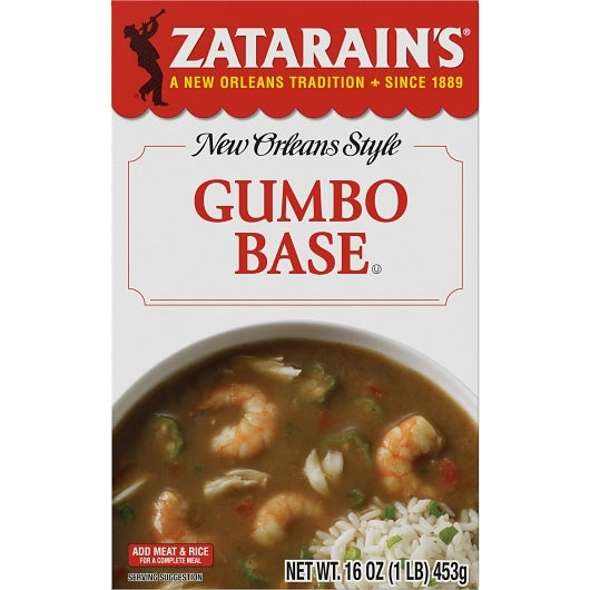 Zatarain's Gumbo Base, 6 x 16 oz Case - Front/center packaged product image
