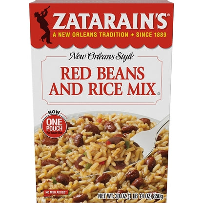 Zatarain's Red Beans & Rice Mix, 8 x 30 oz Case - Beans & Legumes