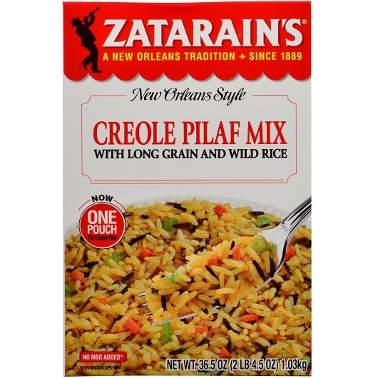 Zatarain's Creole Pilaf Mix, 8 x 36.5 oz Case - DOT product image 4