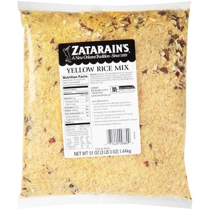 Zatarain`s Yellow Rice , 6 x 51 oz Case - Front/center packaged product image
