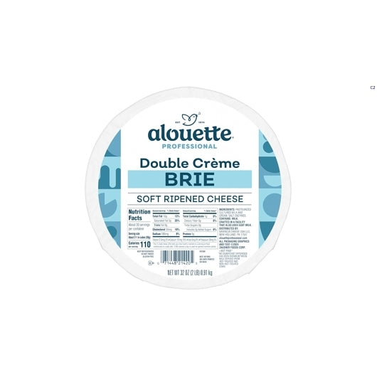 Alouette Double Creme Brie Cheese, 2 x 2 each Case - Cheese & Dairy