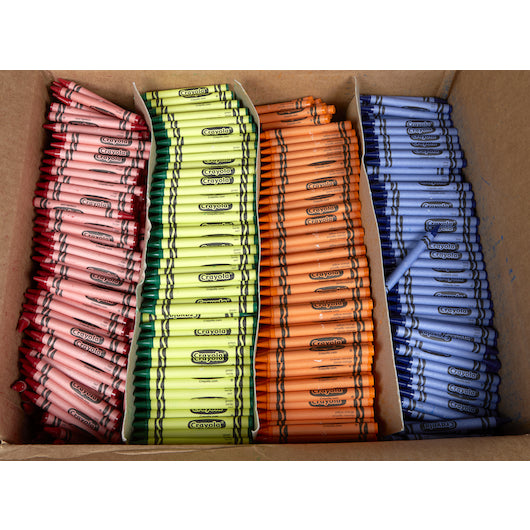 Crayola 4 Color Red Yellow/orange Green Blue, 1 x 3000 ct Case - Guest Checks & Register Rolls