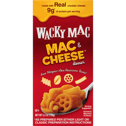 Wacky Mac N Cheese, 24 x 5.5 oz Case - Alternate product angle or state