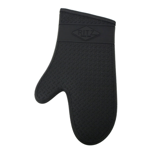 RITZ Food Service John Ritzenthaler 15 Inch 100% Silicone Black Oven Mitt, 1 x 1 each Case - DOT product image 2
