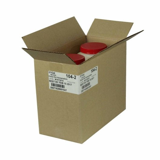 Beaver Extra Hot Horseradish Bulk, 4 x 139 oz Case - DOT product image 2