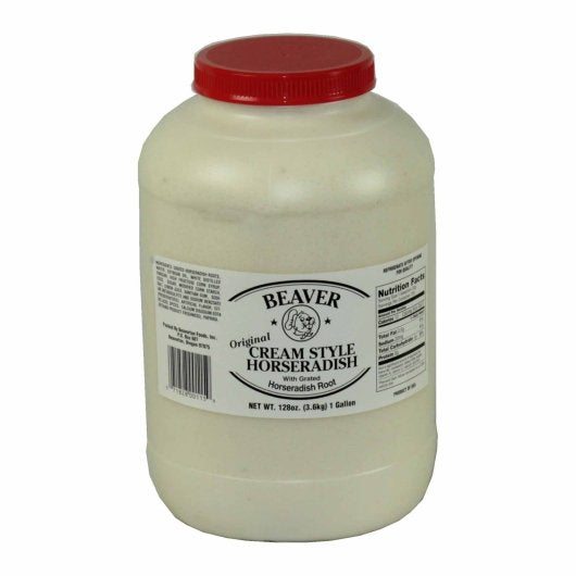 Beaver Cream Style Horseradish Bulk, 4 x 138 oz Case - Condiments & Sauces