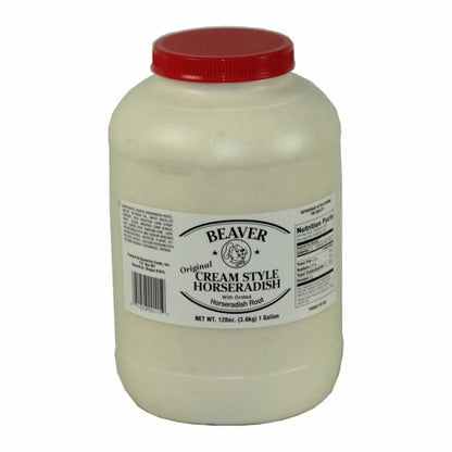 Beaver Cream Style Horseradish Bulk, 4 x 138 oz Case - Condiments & Sauces