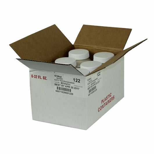 Beaver Extra Hot Horseradish Bulk, 6 x 2 lb Case - Condiments & Sauces