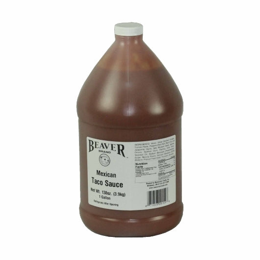 Beaver Mexican Taco Sauce, 4 x 138 oz Case - Condiments & Sauces