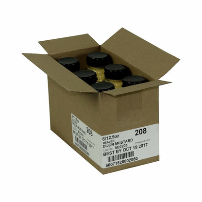 Beaver Dijon With Wine Mustard Bottle, 6 x 12.5 oz Case - Condiments & Sauces