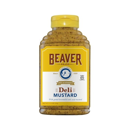 Beaver Deli Horseradish Mustard Bottle, 6 x 12.5 oz Case - DOT product image 5
