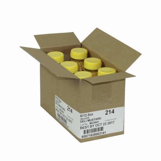 Beaver Deli Horseradish Mustard Bottle, 6 x 12.5 oz Case - DOT product image 2