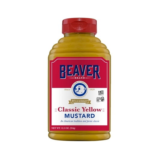 Beaver American Picnic Mustard Bottle, 6 x 12.5 oz Case - DOT product image 7